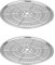 Pressure Cooker Canner Rack, Stainless Steel Canning Rack Steaming Tray for Pressure Canner Cooking Toast Baking 2PCS 28cm, Steamers