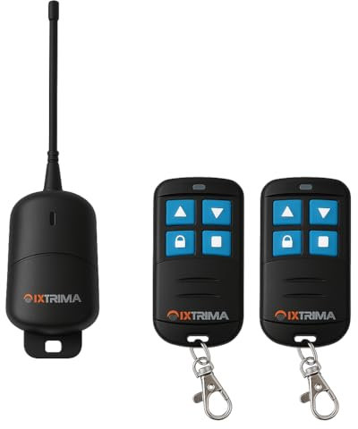 Kit Ricevitore universale Cancelli Automatici,tende, luci, garage 433MHz, 2 Canali con 2 Telecomandi, 12-24V AC/DC, Impermeabile da Esterno