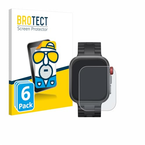 BROTECT Schutzfolie für Huawei Watch Fit 4 Pro | 6 Stück Entspiegelnder Displayschutz Made in Germany Matte Displayschutz-Folie Anti-Reflex Anti-Fingerprint Einfache Montage