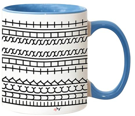 Lustige Tasse Kaffeetasse mit Versteckter Botschaft, Versteckte Nachricht Kaffeebecher, Keramik Kaffeetasse für Kollegen, Arbeit, Freunde, Geschenke, Blau