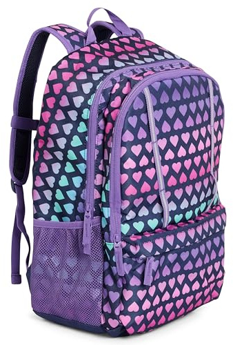 Lands' End Unisex Kinder Elementary Jungen und Mädchen, groß, Klassenkameraden, leicht, langlebig, Schulrucksack, Rose Violet