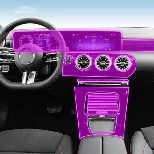 FDHWINGI Pellicola protettiva in TPU trasparente per interni auto Pellicola protettiva antigraffio Schermo LCD PPF, per Mercedes Benz Classe A W177 2024