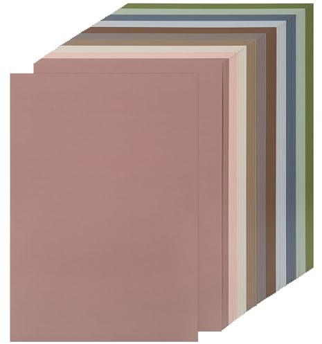 10 Farben Morandi-Kartonpapier A4-60 Blätter 250GSM/92LB | Uncle Paul Buntes Dickes Kartonpapier 250GSM/92LB Für DIY-Projekte, Einladungen, Handwerk, Druck UAP30MX60