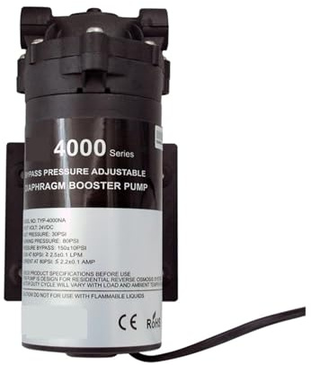 Bomba de refuerzo de ósmosis inversa con filtro de agua de 400 GPD y 4000 NA for agua potable Debajo del fregadero