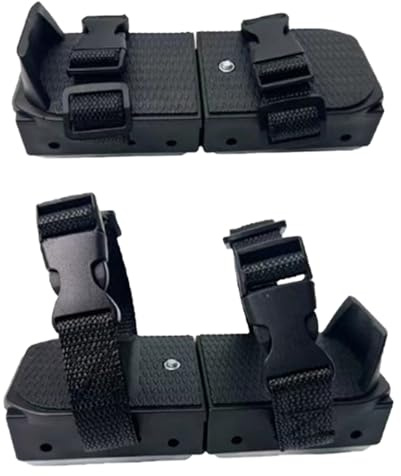 Lot de 2 patins à glace réglables pour tout-petits avec double patin pour entraînement d'hiver - Chaussures d'entraînement améliorées pour débutants - Modèle 2 en 1 pour activités sportives de plein