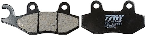 TRW MCB582 Brake Pad Set Disc Brake Organic Allround Compatible for Benelli Motorcycles Caffé Nero 2008 - Right, Front Axle, Rear Axle and Other Vehicles