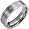 Willis Judd 7mm Titanium Ring for Men Engraved I Love You In Wooden Gift Box Wedding Band Ring Mens Engagement Ring Groove Promise Ring Comfort Fit Size Q