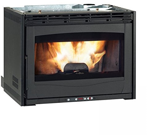 EXTRAFLAME Inserto a Pellet Comfort Plus Potenza Termica Nominale 11,2 kW Colore Nero Antracite