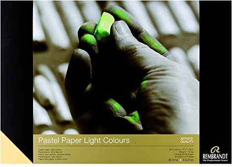 BLOC DE PAPEL PARA PASTEL REMBRANDT COLORES CLAROS A-3 29,7X42 CM 30 hojas
