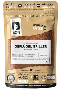 Bremer Gewürzhandel Geflügel Griller Gewürzmischung, gemahlen, ideal für Grill- und Brathähnchen, leckerer Rub für Geflügel, 100g