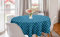 ABAKUHAUS Fischschuppen Runde Tischdecke, Wassertropfens Kreise, Kreis Tischdecke Abdeckung für Esszimmer Küche Dekoration, 150 cm, Blau und Türkis