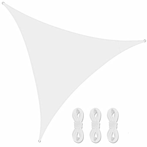 Lanbent Wasserdicht Sonnensegel Sonnenschutz, 95% UV Block Dreieck Winddicht Schattenspender, Carport und Pergolaabdeckung für, Garten, Terrasse, Balkon und Camping