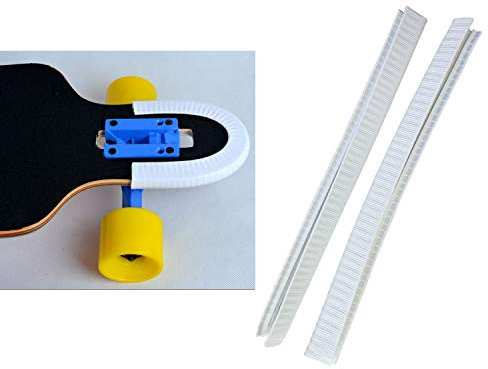 DreamFire Skateboard Nasenschutz Schwanzschutz Kantenschutz Gummistreifen Longboard Deck Kantenschutz Weiß
