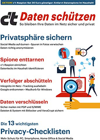 c't Daten schützen - So bleiben Ihre Daten im Netz sicher und privat: Rabattaktion - Jetzt 30 Euro günstiger: Mit dem c't Raspion Datenspione im Haushalt ... Sie, wie Sie Ihre Daten im Netz schützen.