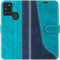 Mulbess für Samsung Galaxy A21S Hülle, Handyülle Leder mit Kartenfach, Klapphülle mit Magnetverschluss, Flip Case Etui Handytasche Schutzhülle, Stilvoll Mint Blau