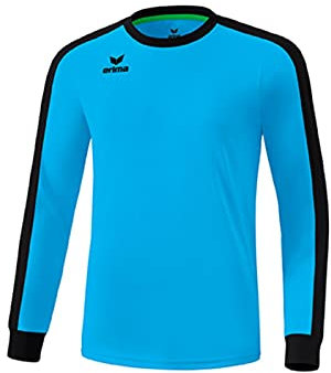 Erima Herren Retro Star Trikot Trikot Langarm (3142110), Curacao/schwarz, M