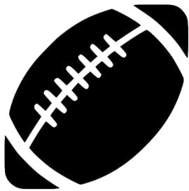 Football Aufkleber Endzone Quarterback SuperBowl Leder Runningback Goal 12x12cm in 21 Farben