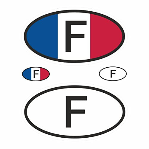 BIKE-label Länderkennzeichen Aufkleber 2D Frankreich für Auto Motorrad Tür Camper Sticker X400018