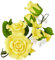 Culpitt Gumpaste gelbe Rosen-Blumen-Spray, florale Kuchendekoration, Kuchendekoration für Hochzeit, Jahrestag, Feier, 145 mm