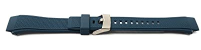 System-S Armband flexibel aus Silikon 20mm für Huawei Watch 2 Smartwatch in Blau