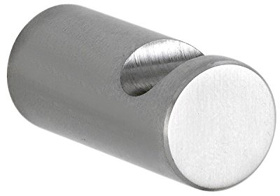Grimme Mantelhaken Labna (Kleiderhaken) ø 20 mm, Tiefe 45 mm Garderobenhaken Edelstahl strich matt