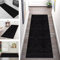 Läufer Teppich Lang Flur rutschfest Waschbar Küche Korridor Teppichläufer Schwarz Dunkelgrau 50X180CM Teppichmatten Küchenläufer Wohnzimmer Kinderzimmer Esszimmer Anpassbare Küchenteppich Meterware