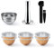 HAILASRE dosettes de café réutilisables en acier inoxydable uniquement compatible avec Ver tuo Next Machines Filtre à capsules de café rechargeable avec enveloppe de 6 capsules 80ml / 230ml et Tamper