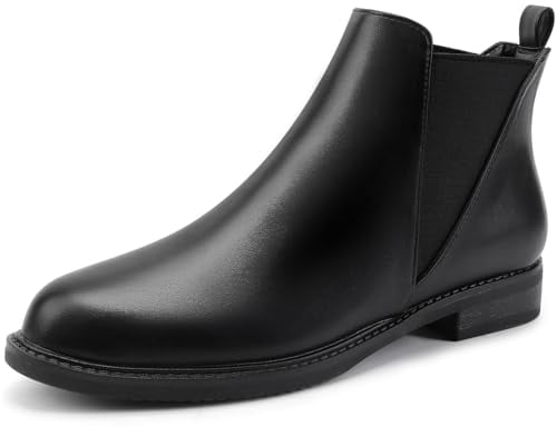MaxMuxun chelsea boots women Black UK Size 4