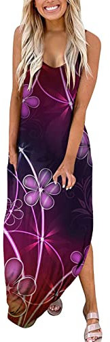 Yowablo Vestito Donna Vestito Gotico Donna Vestito 18esimo Gonna Donna Corta (XXL,Viola-B)