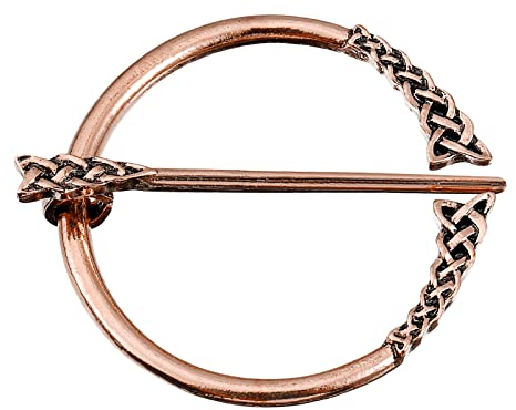 sourcing map ancien Broche Cape Broche, Pénannulaire Broche Cape Fermoir Foulard Broche Châle Broche Cardigan Broche Boucle pour Femme Homme Costume Accessoire(Cuivre)