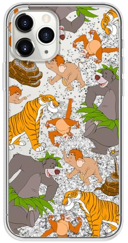 ERT GROUP mobile phone case for Apple Iphone 11 PRO MAX original and officially Licensed Disney pattern Jungle Book 003 optimally adapted to the mobile phone, with glitter overflow effect