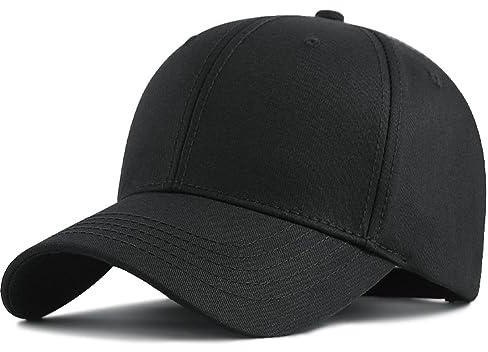 Oversize XXL Baseball Cap Cotton Big Head Hats Solid Color Large Head Hats Plus Size Hat Adjustable 23-25.5