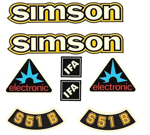 Simson S51B IFA Electronic Aufkleber Set Dekor Premium Retro DDR IFA