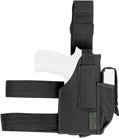 Warrior Assault Drop Leg Holster (Pistolen-Holster) (Schwarz)