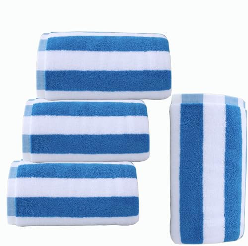 Toallas de Playa a Rayas Paquete de 4/3/2/1 (75x150cm) Toallas de Piscina Grandes, Suaves y de Secado Rápido(Beach Towel 1,Pack 4)