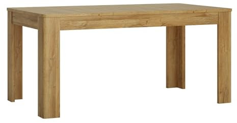 möbelando Kulissentisch >Cortina< (ausziehbar bis 200cm) Grandson Eiche Dekor - 160(200) x75,5x90cm (BxHxT)