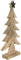 EGLO LIVING Deko Baum Baliguian, Weihnachtsdeko groß, Bodendeko Fensterdeko Wohnzimmer, Dekofigur Weihnachten, Adventsdeko aus Holz in Natur und Metall in Schwarz, 45 x 22 cm