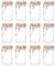 Glass Clip Top Storage Jars, 70ml, Set of 12, Airtight Seal for Herbs, Spices, Loose Tea, Coffee and Jams etc