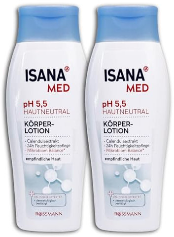2 er Pack ISANA MED Körperlotion pH 5,5 hautneutral 2 x 250ml