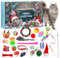 Katzen Adventskalender 2024, 24 Katzenspielzeuge Weihnachtskalender, Katzenspielzeug Weihnachts Adventskalender, Interaktives Kätzchenspielzeug Katzen Bälle Adventskalender für Katzen 2024 (1PC)