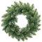 Künstlicher Weihnachtskranz, unbeleuchtet, amerikanischer Kranz, Türdekoration, riesiger beleuchteter Kranz, 30,5 cm, Grün, Einheitsgröße