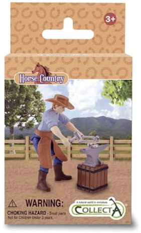 CollectA Blacksmith Accessories Starter Set - Pferde-Spielzeug & Spielsets, realistisch & handgefertigt, Geschenke für Kleinkinder und Kinder, ab 3 Jahren