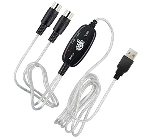 TOYANDONA Midi Usb Kabel Hochleistungsadapter Für Musikbearbeitung Elektronische Instrumente Stabile Datenübertragung Kompatibel Mit Xp Bis Einfache Installation