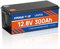 Batterie Lithium 12V 300Ah, CYCCLEVOLT 3840Wh Batterie LiFePO4 Rechargeable，BMS 200A Intégré, Batterie Lithium Puissance Sortie 2560W Jusqu'à 15000+ Cycles pour Solaire Marine RV Hors Réseau Camping