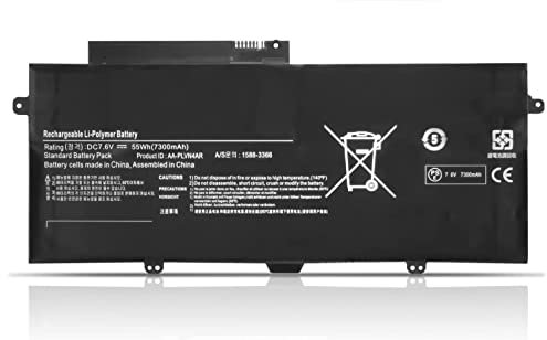 7.6V 55Wh 7300mAh AA-PLVN4AR Laptop Battery Replacement Compatible for Samsung ATIV Book 9 Plus 940X3G Ultrabook NP940X3G-K01US NP940X3G-K04US K05US K03HK Series