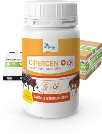 CIPERMETRINA 9,3% Insecticida-Acaricida Concentrado | Mosquitos, Moscas, Pulgas, Cucarachas, Ácaros, Garrapatas | 250ml, Dosis: 10ml/L | CYP 10 PLUS - Pulverización, Nebulización o Termonebulización