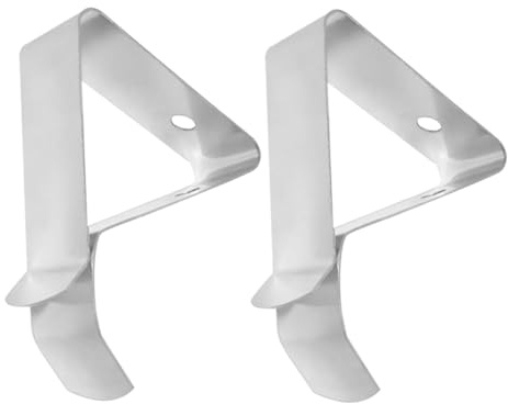 EXHUMKY 2Pcs Thermometer Probe Clips Clamp Holders for Coffee Cups and Meat Probes Lightweight Portable Temperature Clip for Bbq Oven Cooking