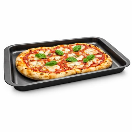 Teglia Per friggitrice ad aria, mini teglie 20 cm ideali per friggitrici da 5-8 litri cottura dietetica senza grassi e oli, piatti perfetti, Antiaderente (Teglia Bassa 43x30x3 cm, 1, Unità)