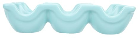 Kisangel Organisateur de Frigo Porte-Œufs en Céramique 6 Compartiments, Plateau de Rangement pour Œufs, Adapté Cuisine et Décoration, Support Stable pour Œufs