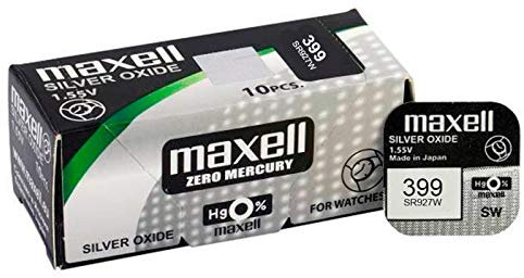 Maxell SR0927W MXL - Pila Botón 1,5V Pack 10 (Ecotasa En Precio - 0,10 Eur)